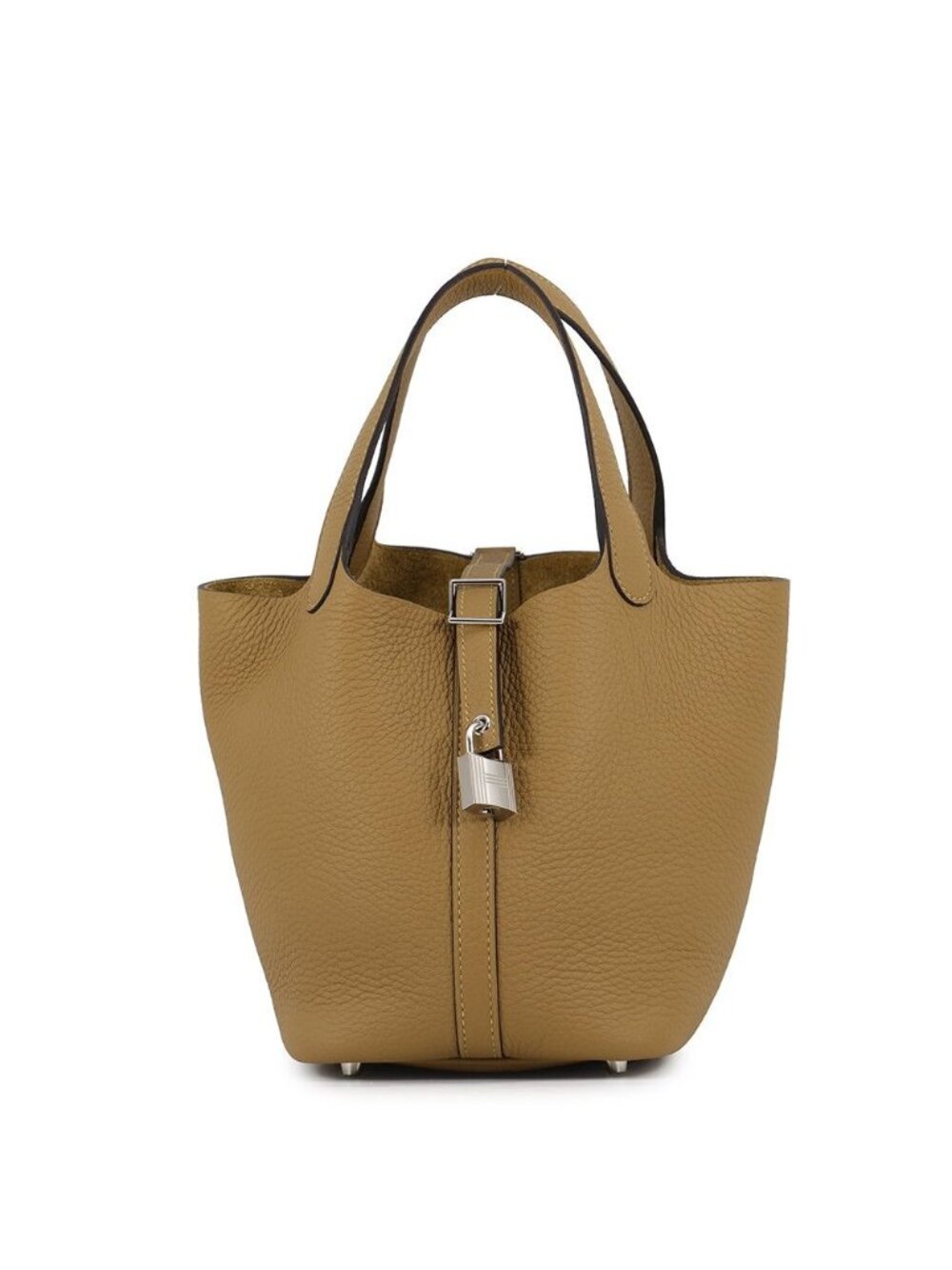 Hermes Handbag Picotin Lock PM Dune Silver Taurillon Clemence